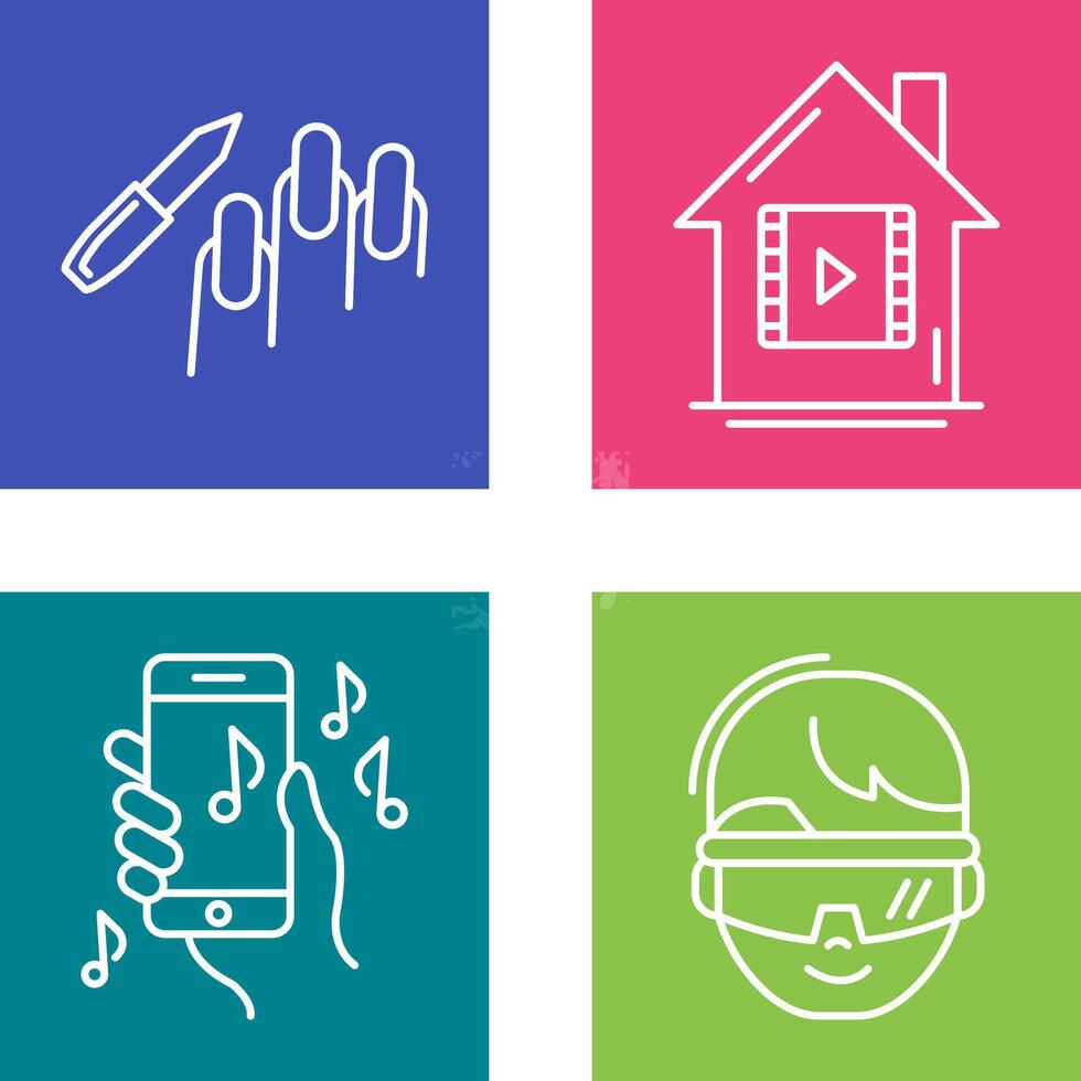 Manicure and Icon vector