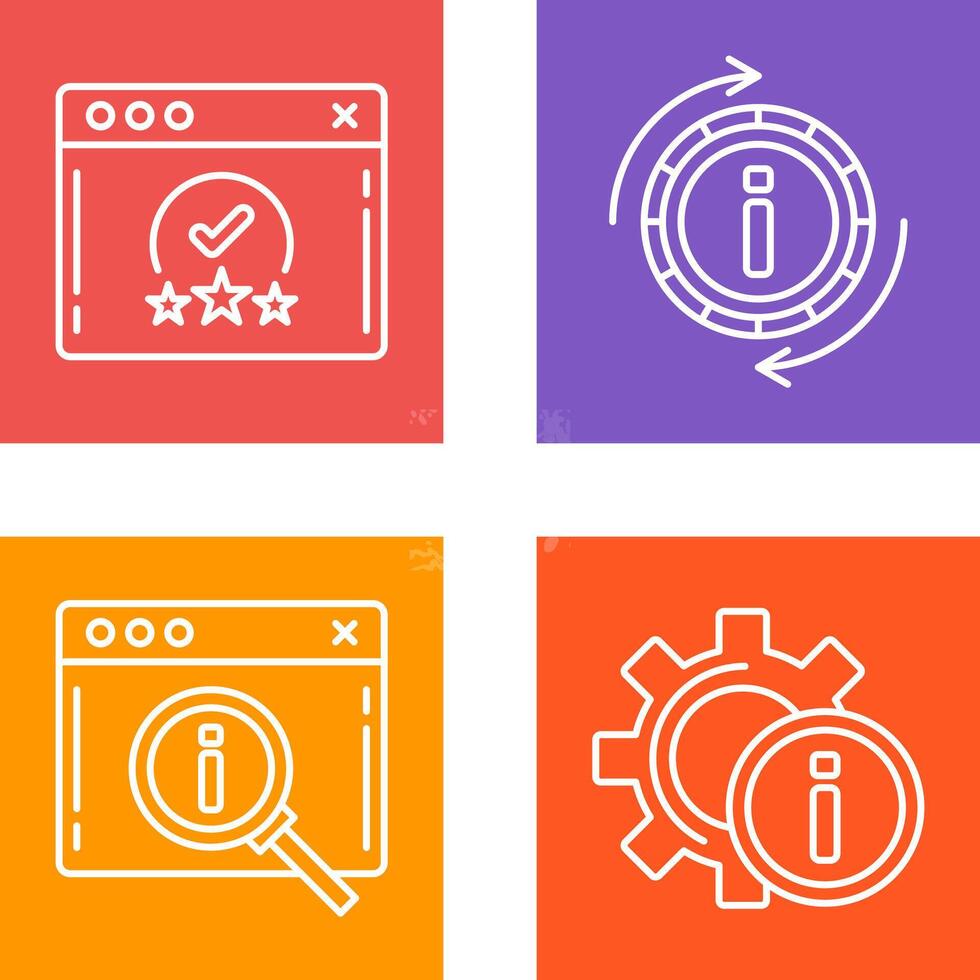 rating and refresh Icon vector