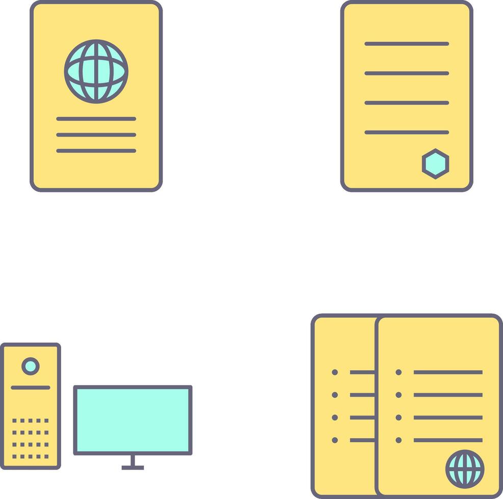 global report and reports Icon vector