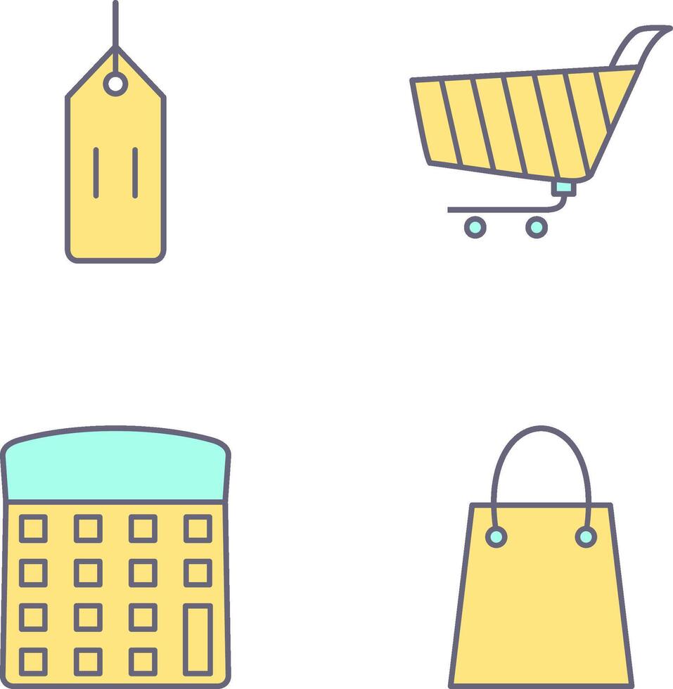 deals and shopping cart Icon vector