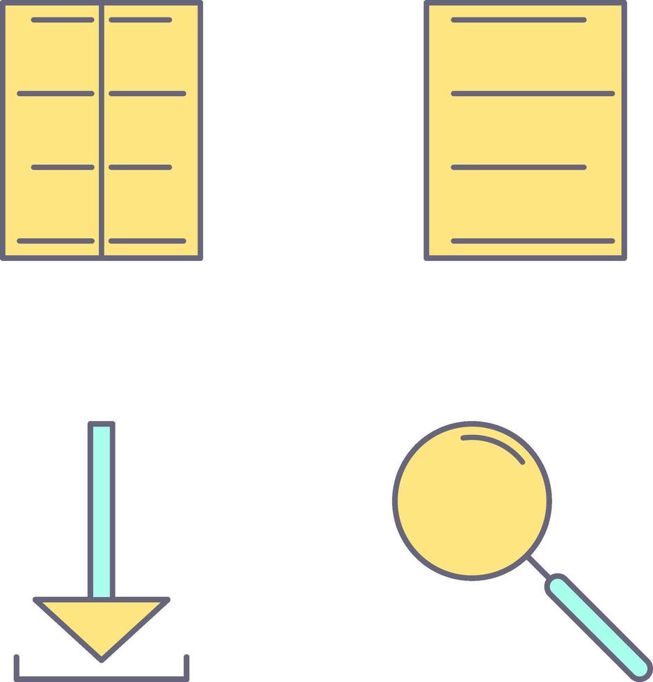 center align and left align Icon vector