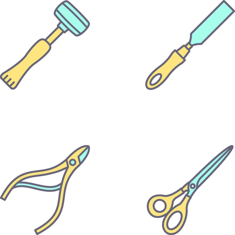 Sledgehmmer and Chisel Icon vector