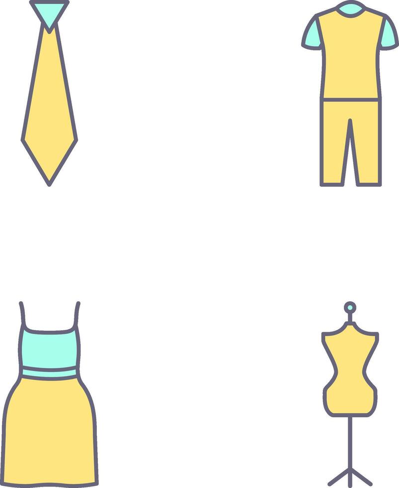 Tie and Pyjamas Icon vector