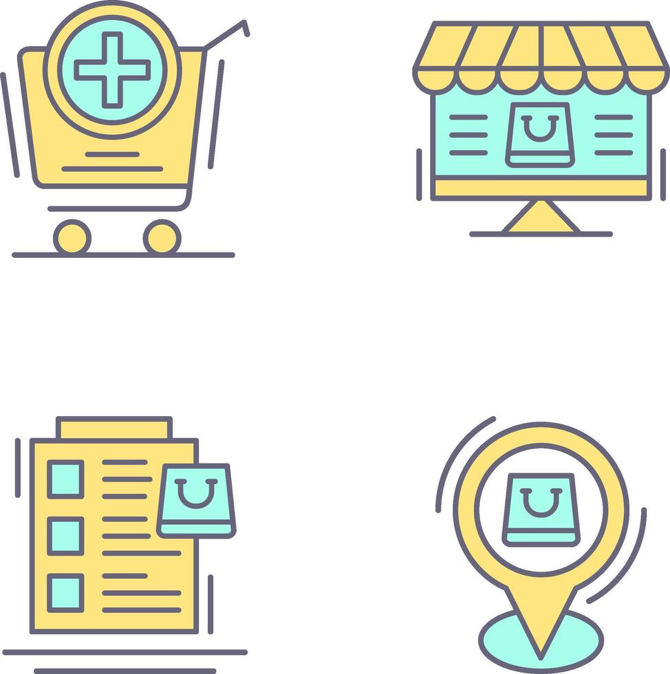 Add to Cart and Online Shopping Icon vector