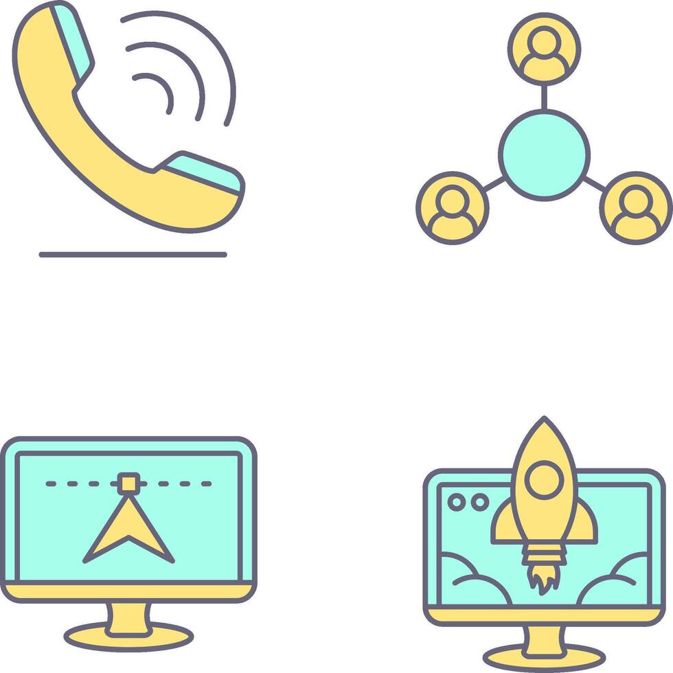 Phone and Share Icon vector