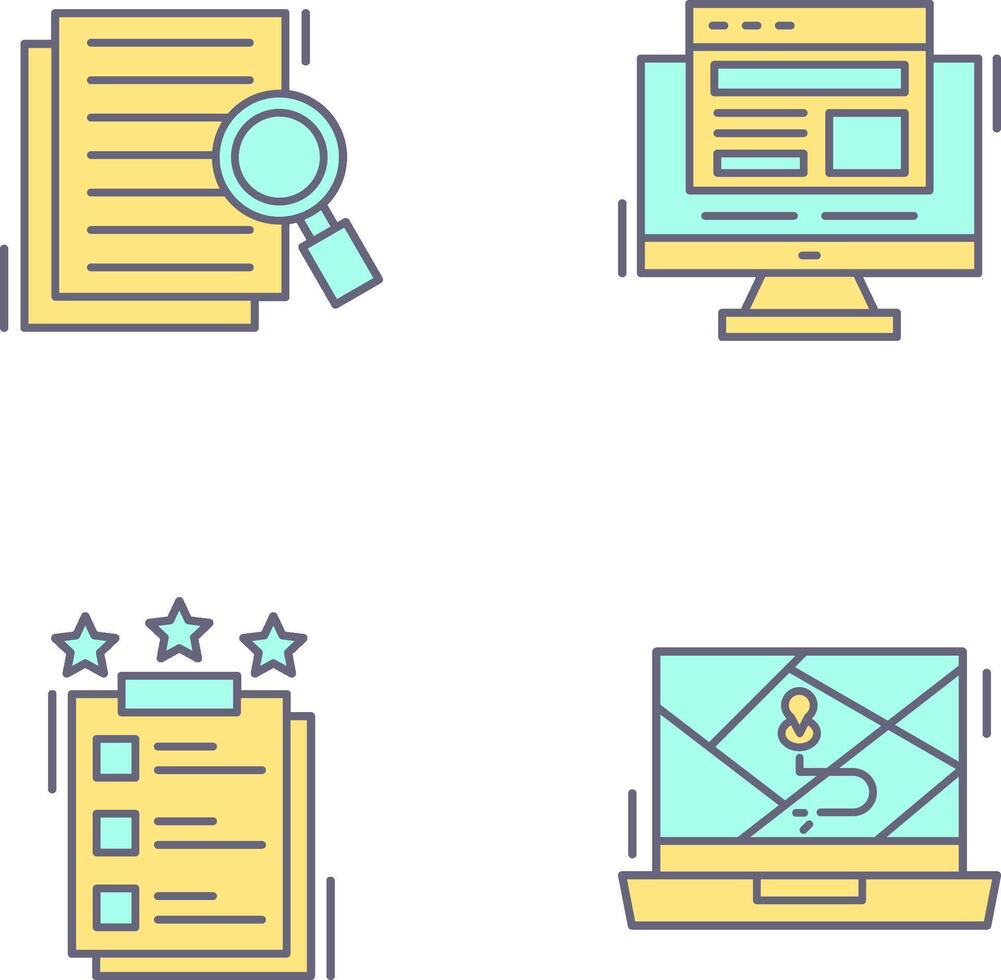 Details Looking and Adaptive Icon vector