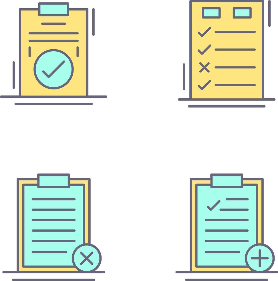 Today to Done Check List and Checkmark Icon vector