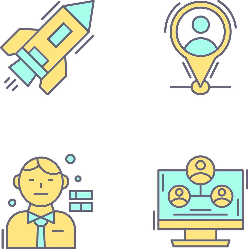 Start Up and Placeholder Icon vector
