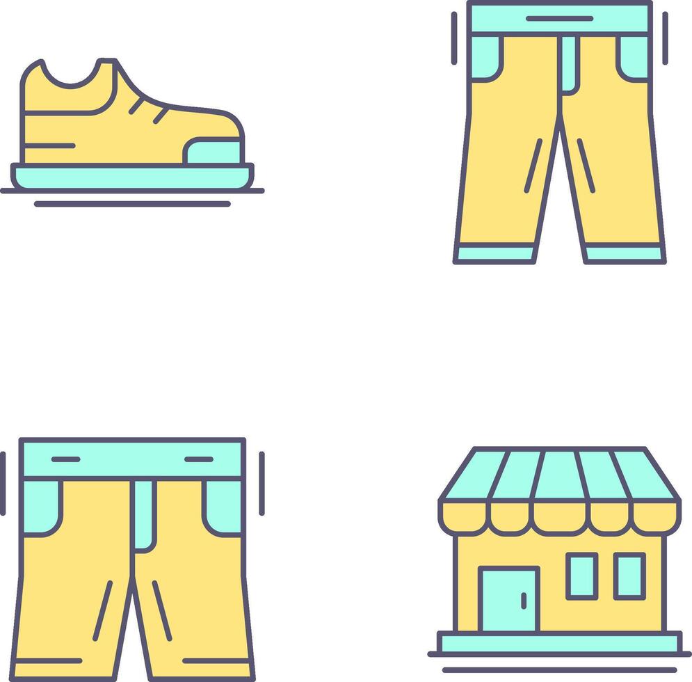 Shoes and Pants Icon vector