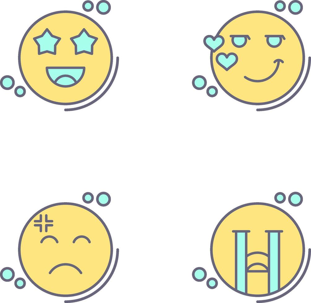 Starstruck and Flirty Icon vector