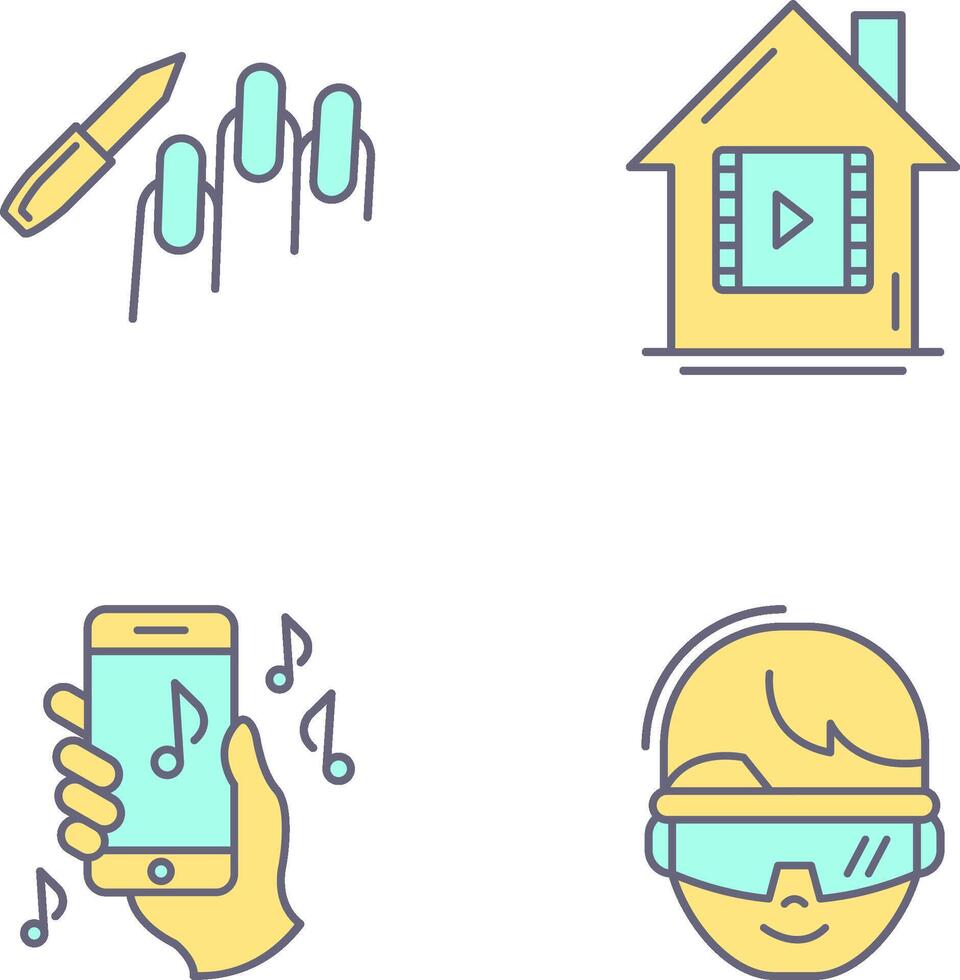 Manicure and Icon vector