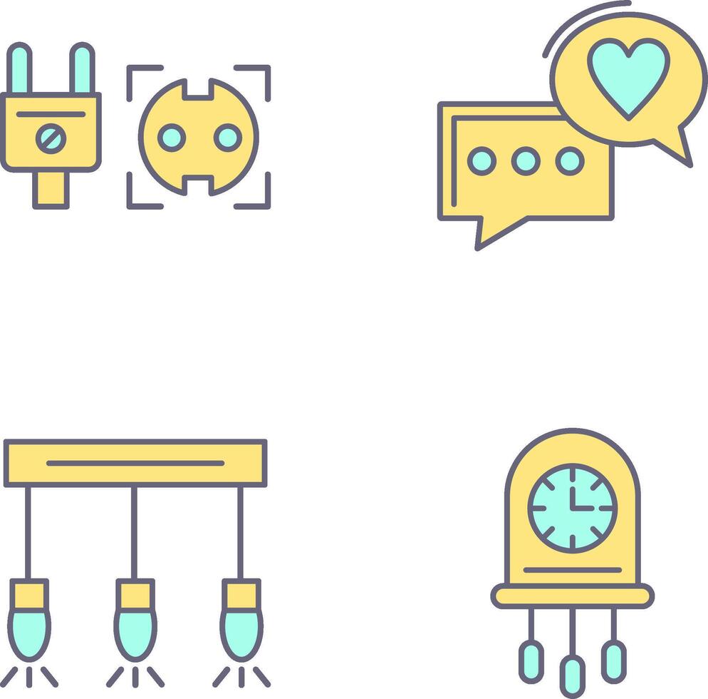 Socket and Chat Icon vector