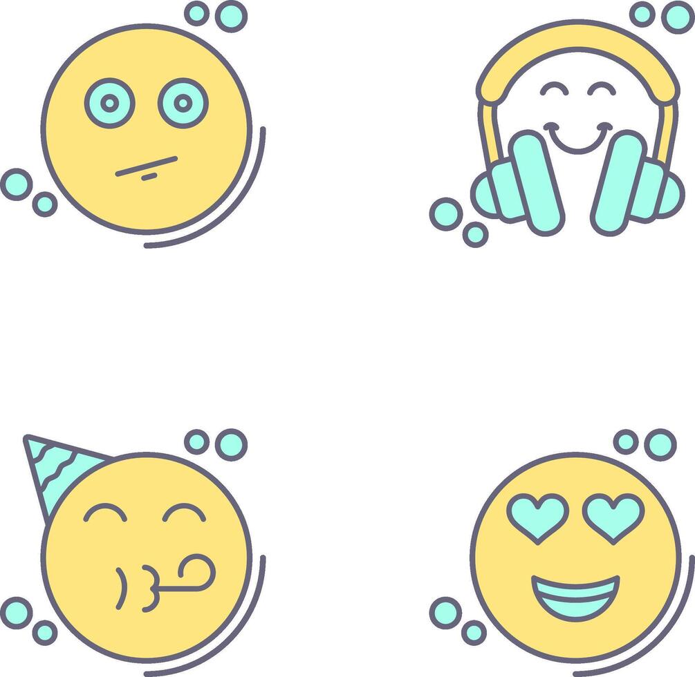 Neutral and Headphones Icon vector