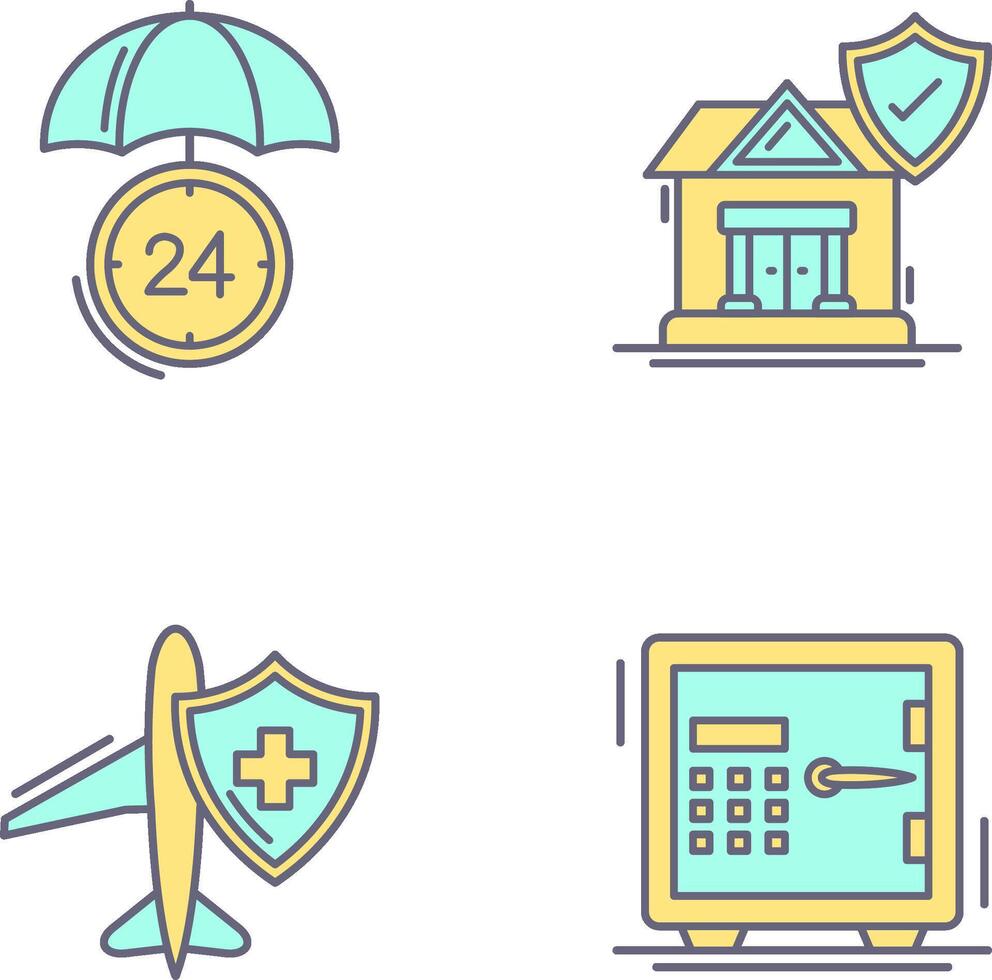 Protection and House Icon vector