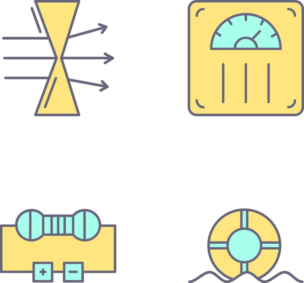 Dispersion and Weight Scale Icon vector