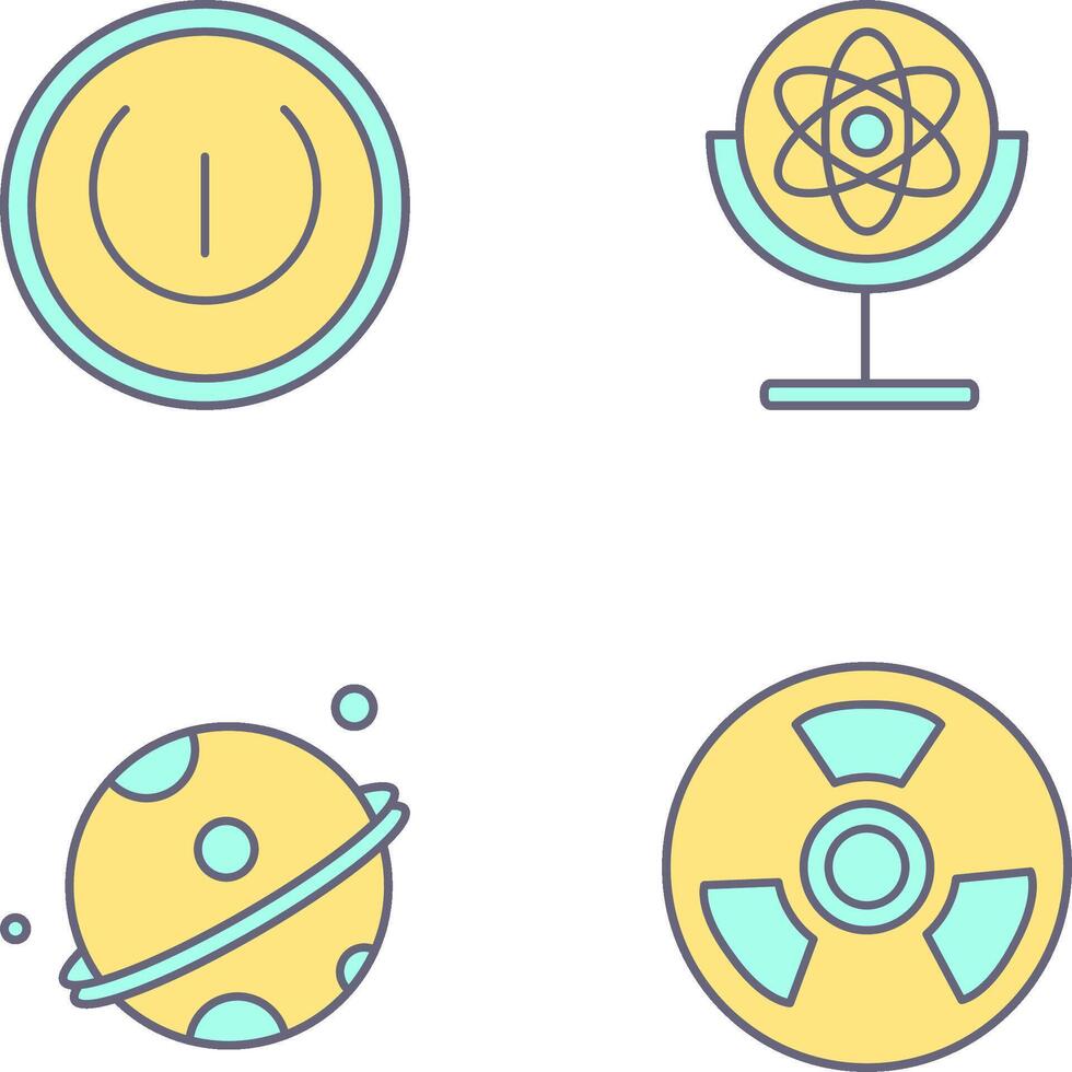 Gyroscope and Power Icon vector