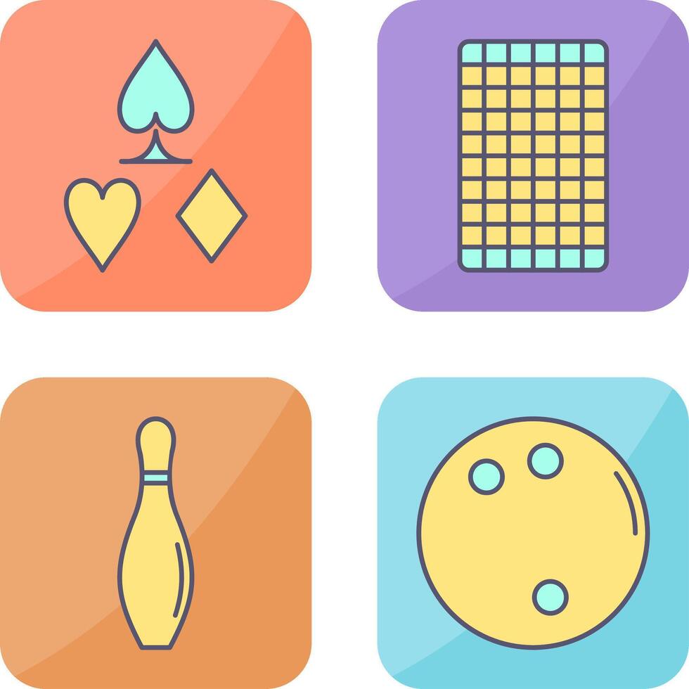 card suits and card backward Icon vector