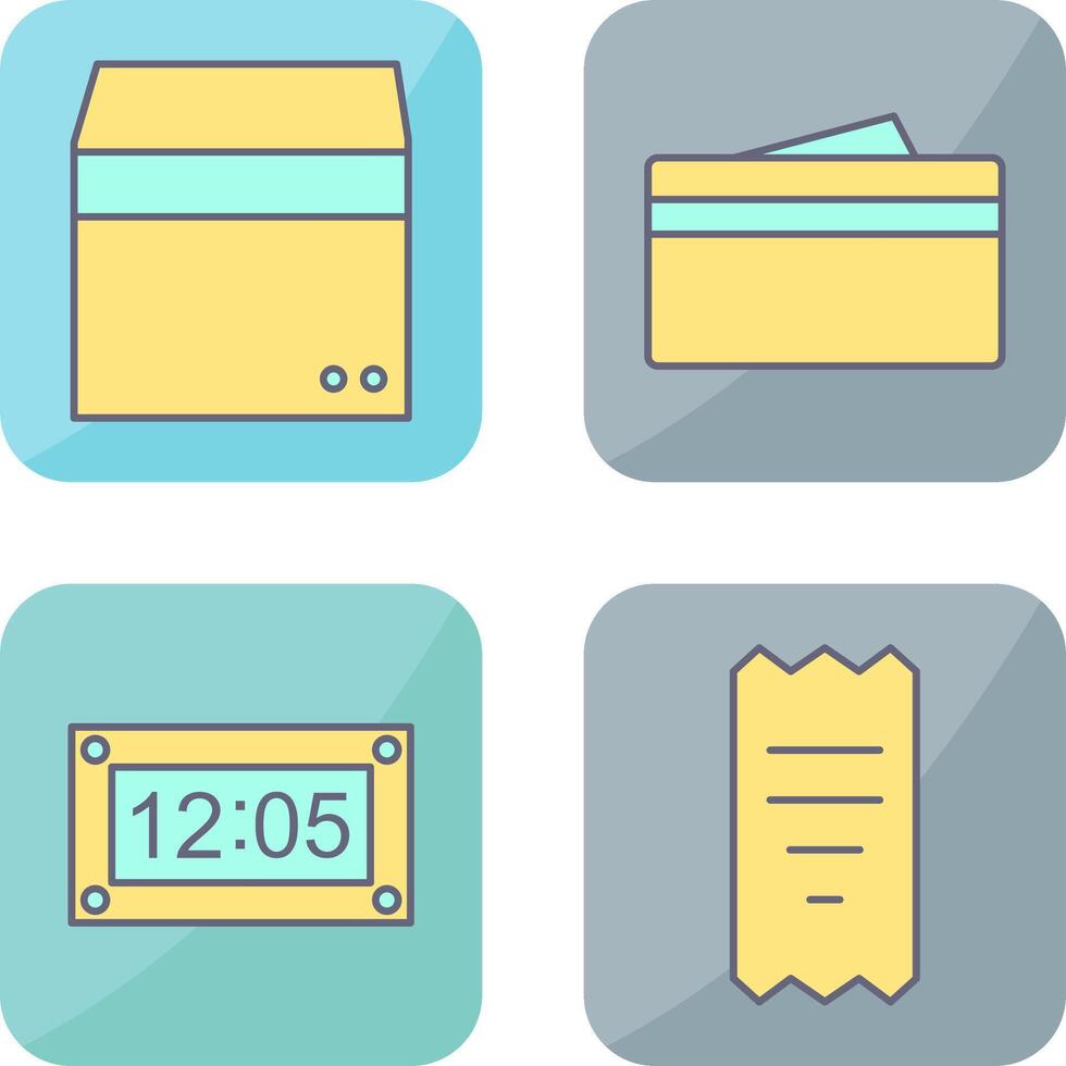 box and wallet Icon vector