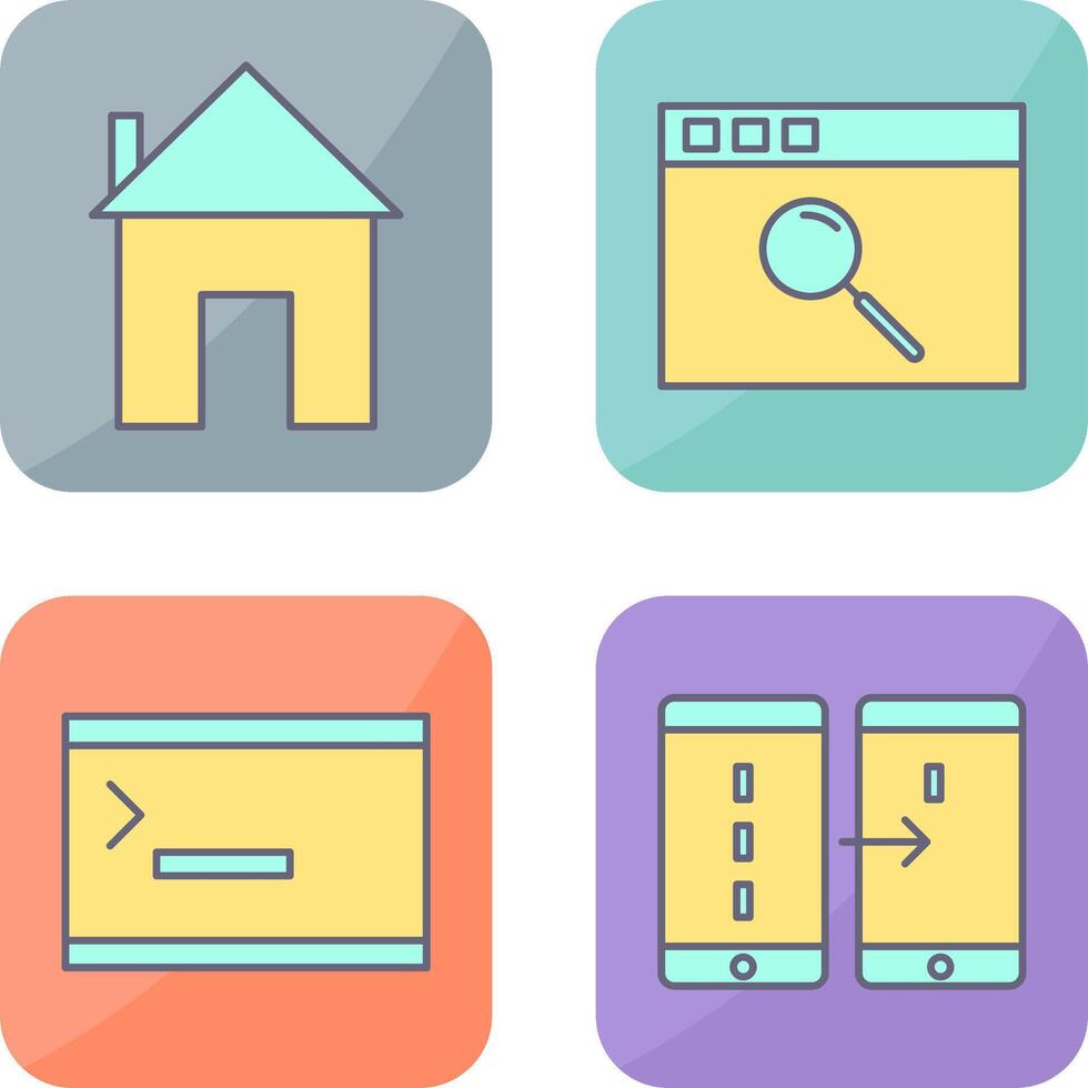 homepage and browser Icon vector