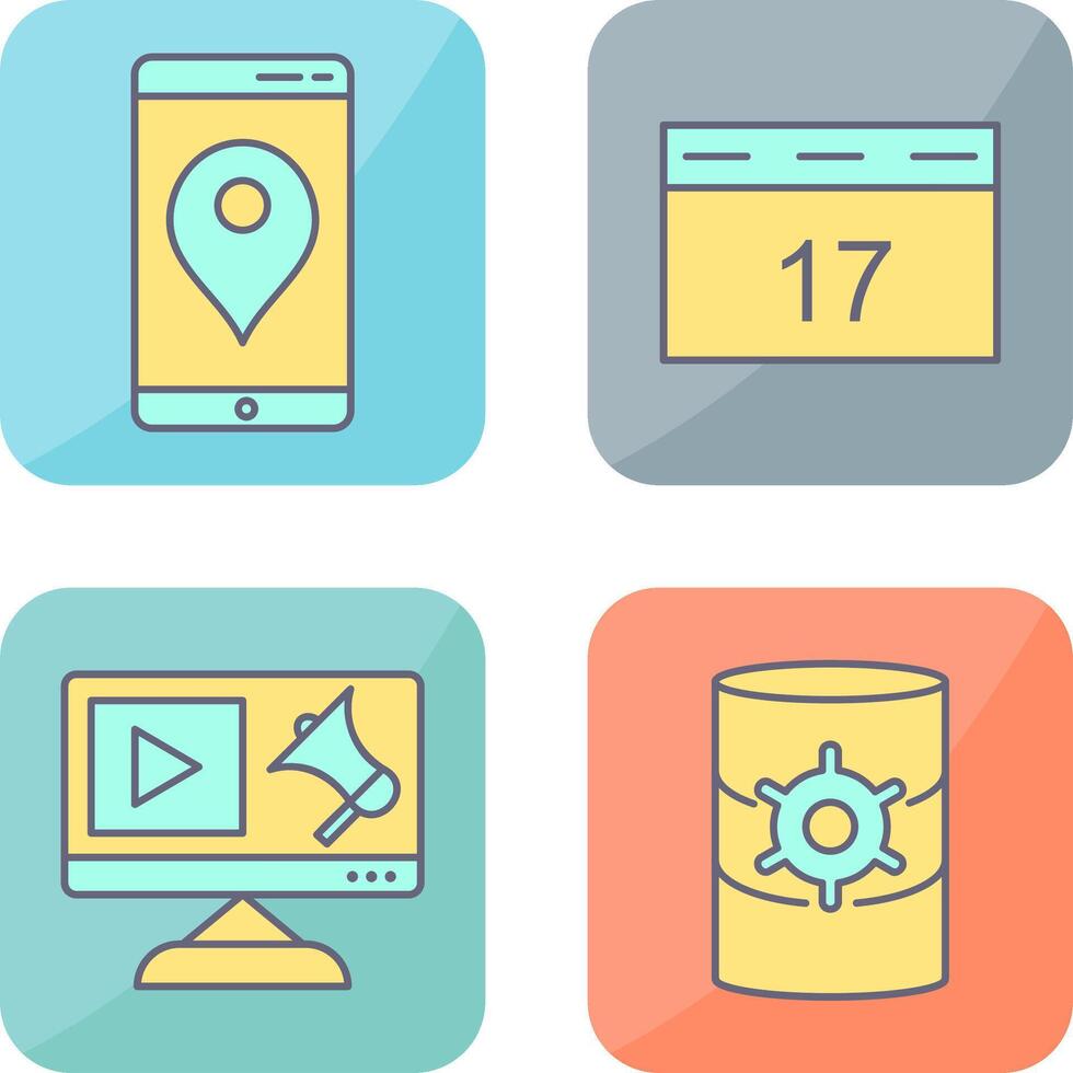Gps Service and Event Management Icon vector