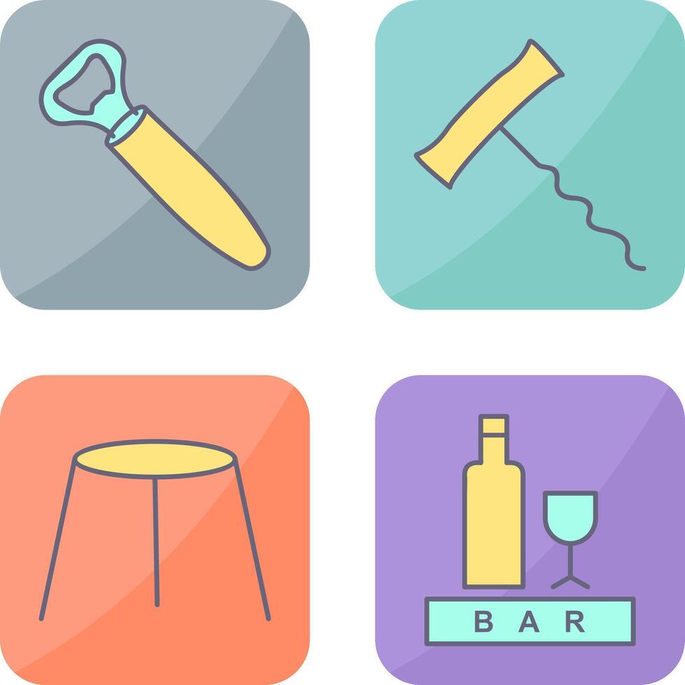 opener and corkscrew Icon vector