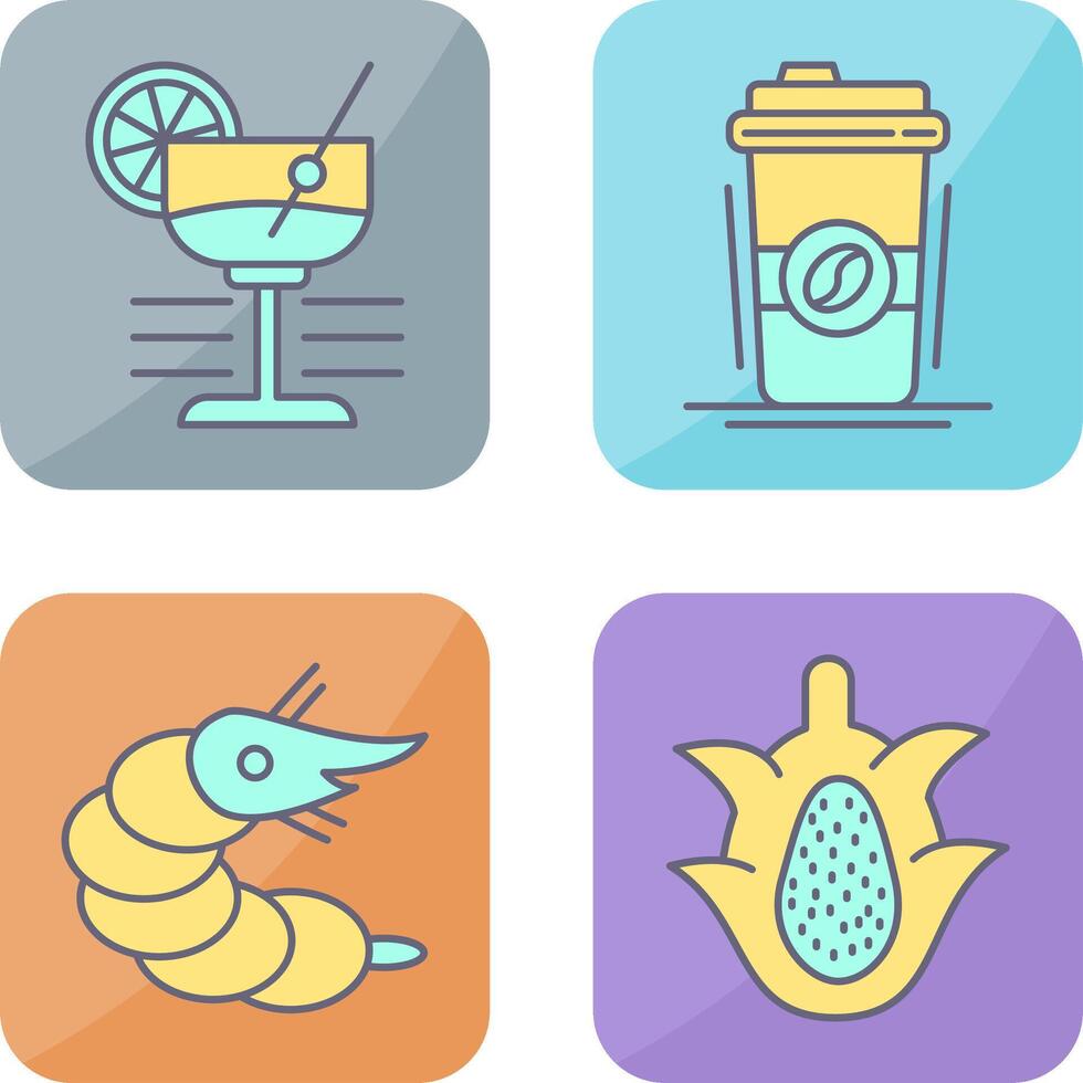 Martini and Coffee Cup Icon vector