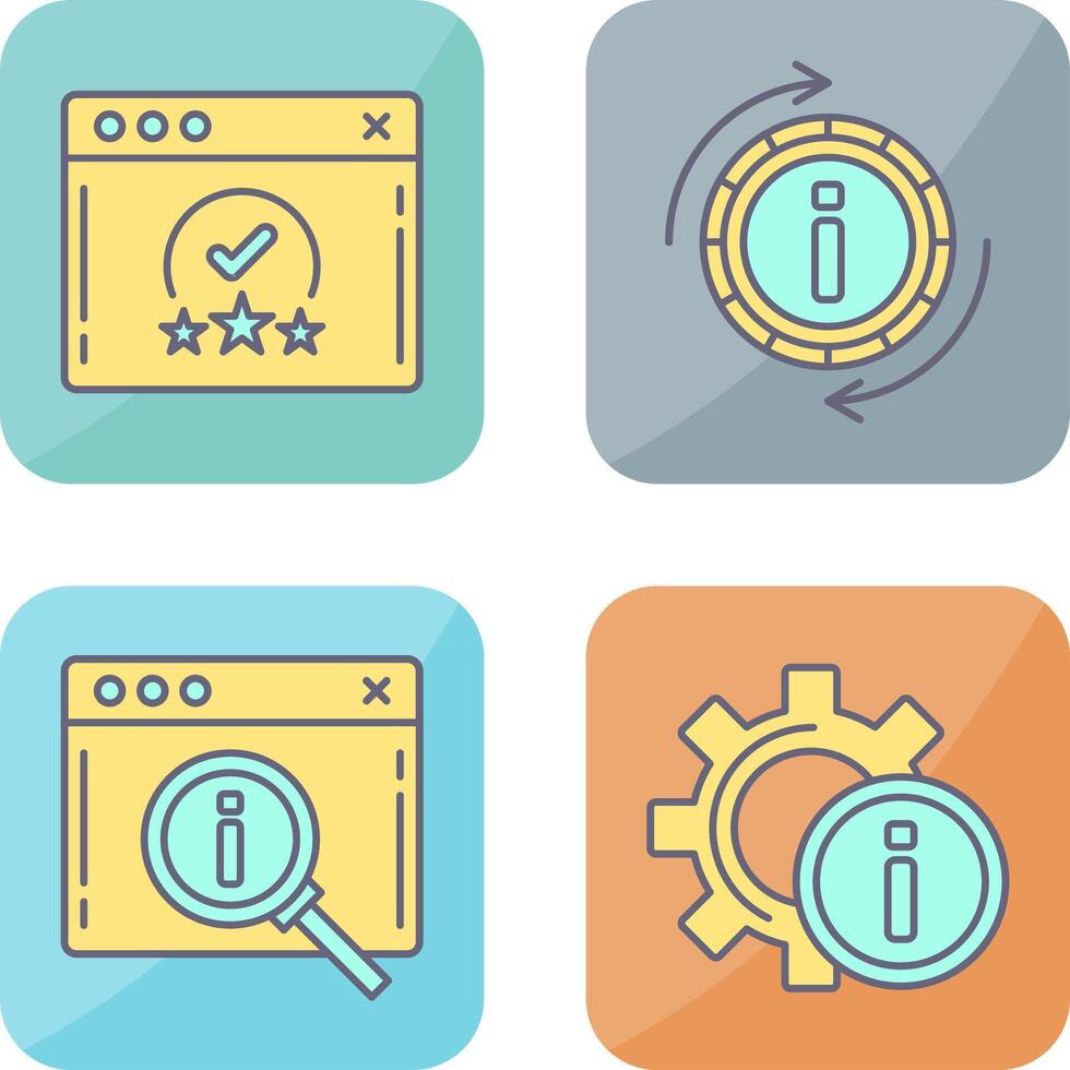 rating and refresh Icon vector