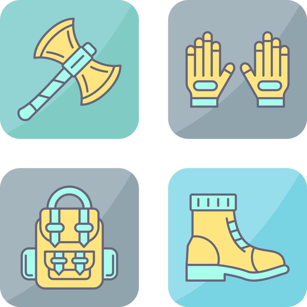 Axe and Glove Icon vector