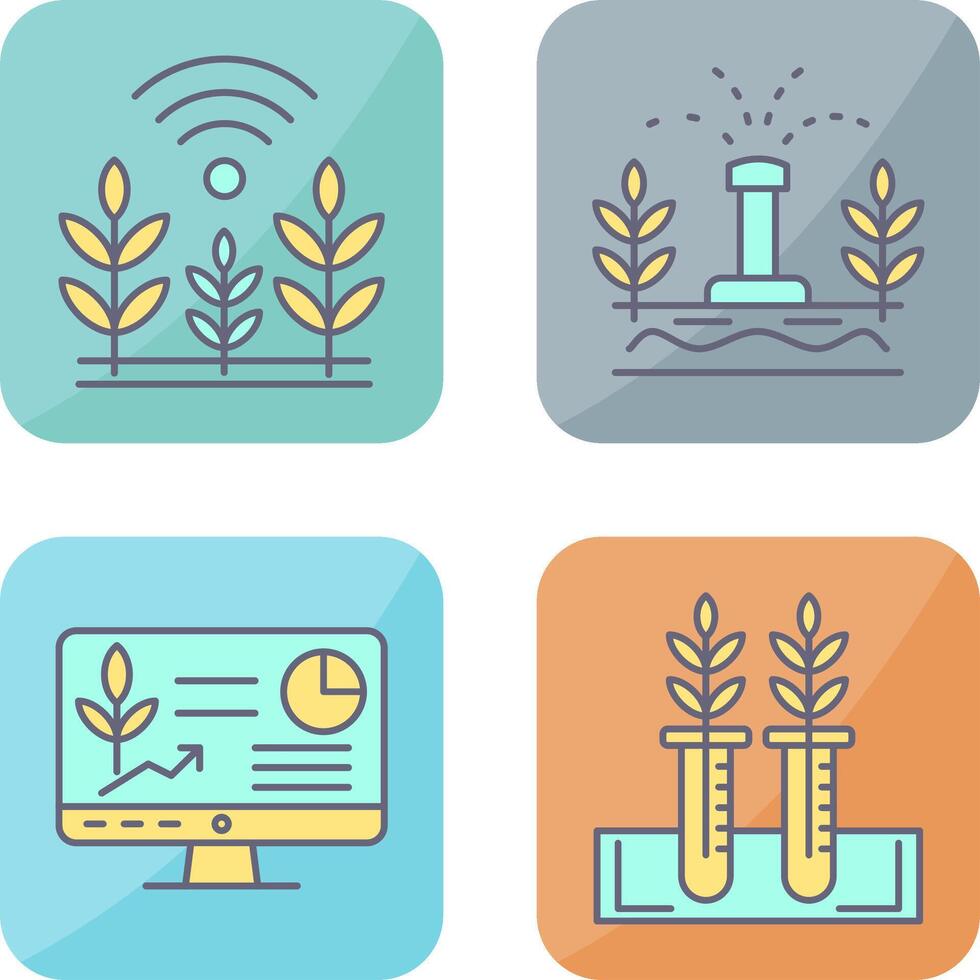Wheat and Sprinkler Icon vector