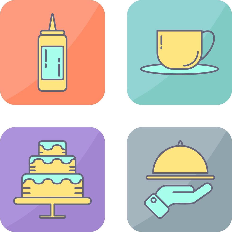 Sauce and Tea Icon vector