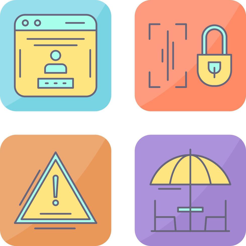 Voice Lock and Password Icon vector