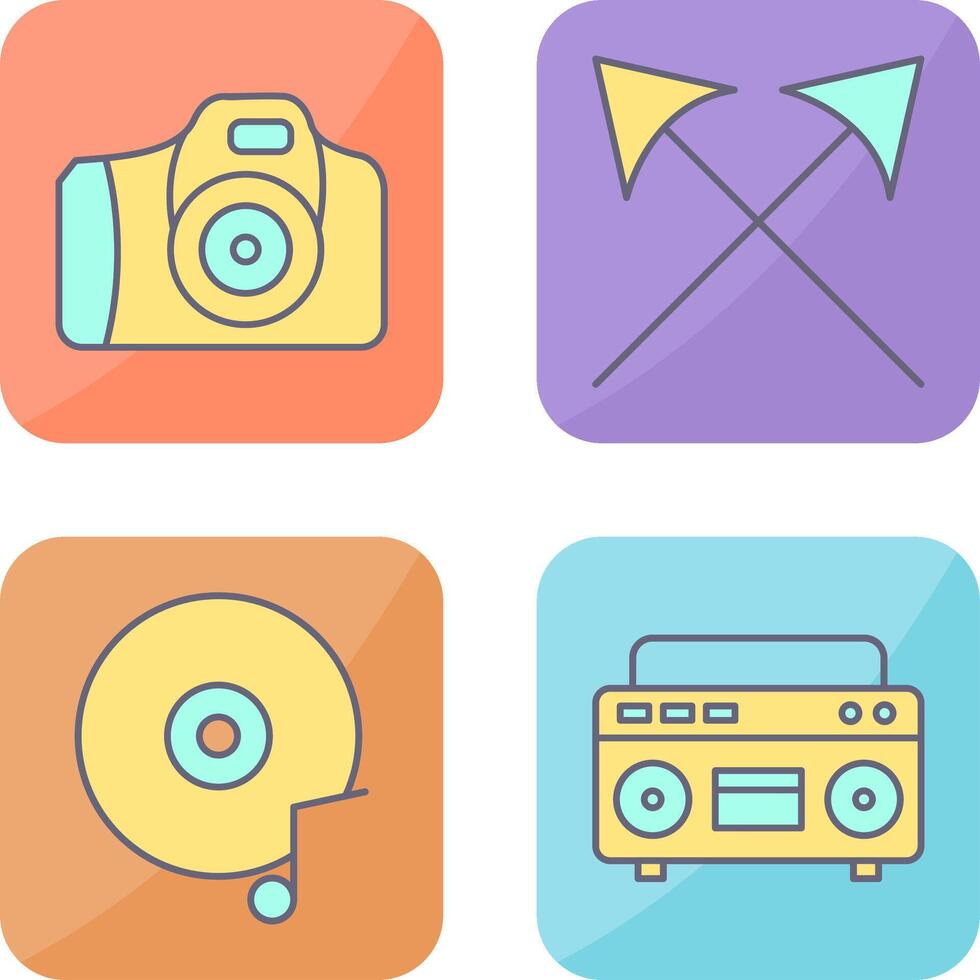 Camera and Arrows Icon vector