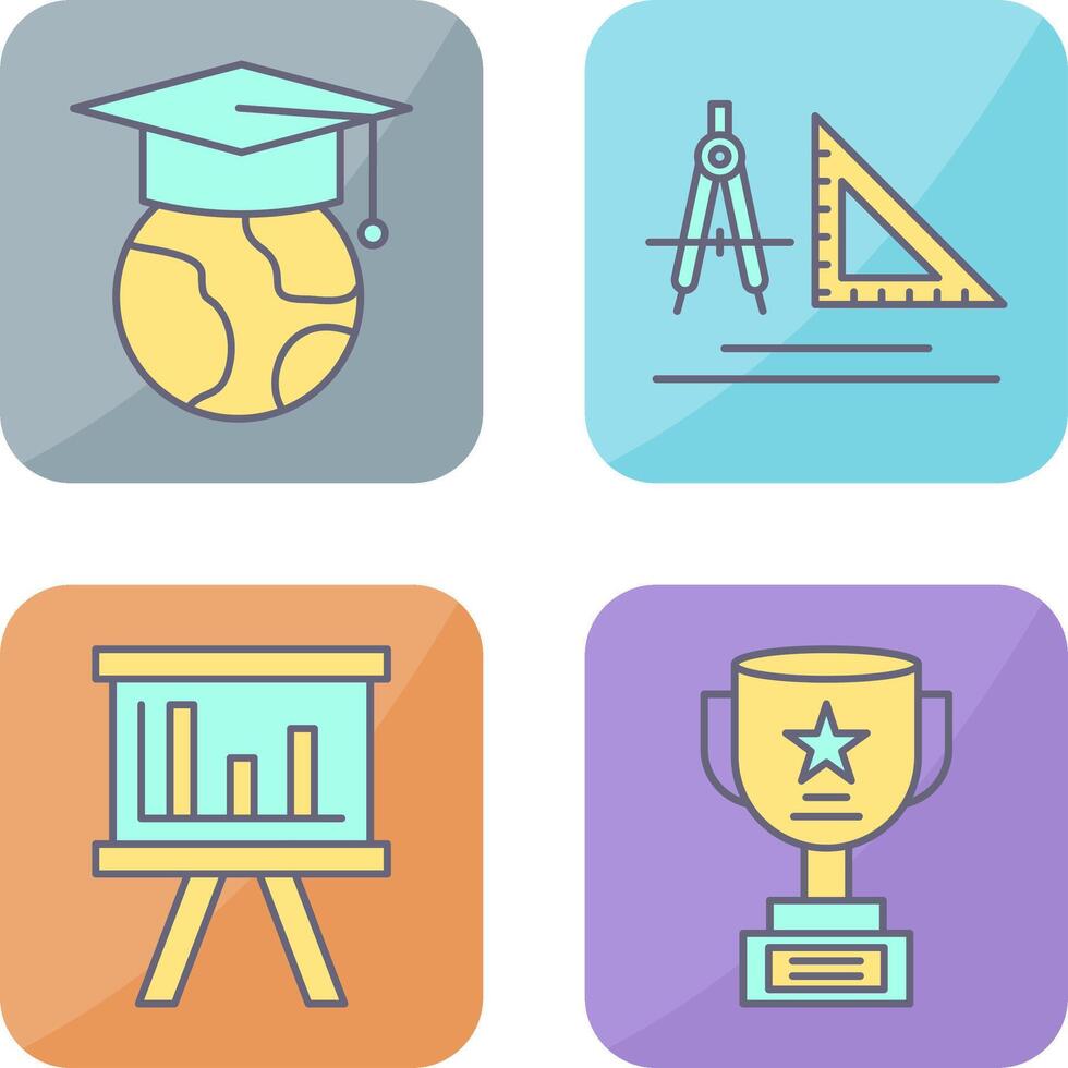 Earth and Compass Icon vector