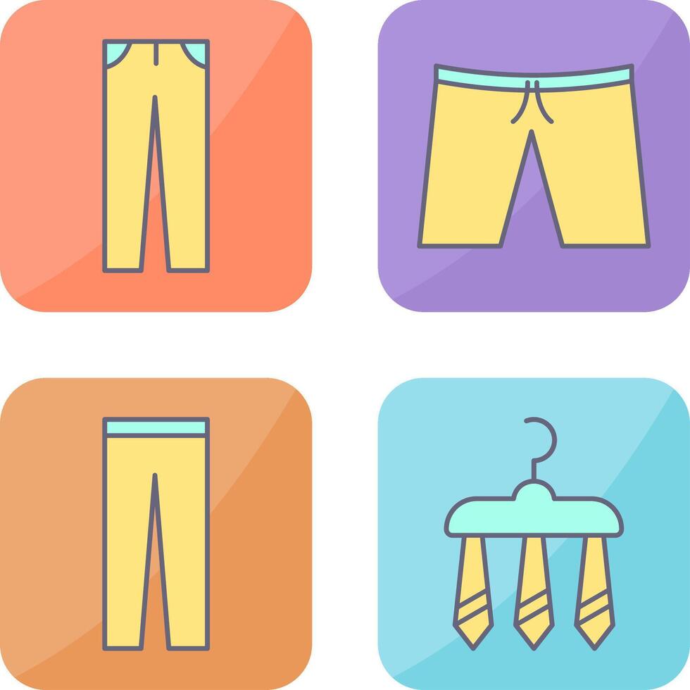 Pants and Shorts Icon vector