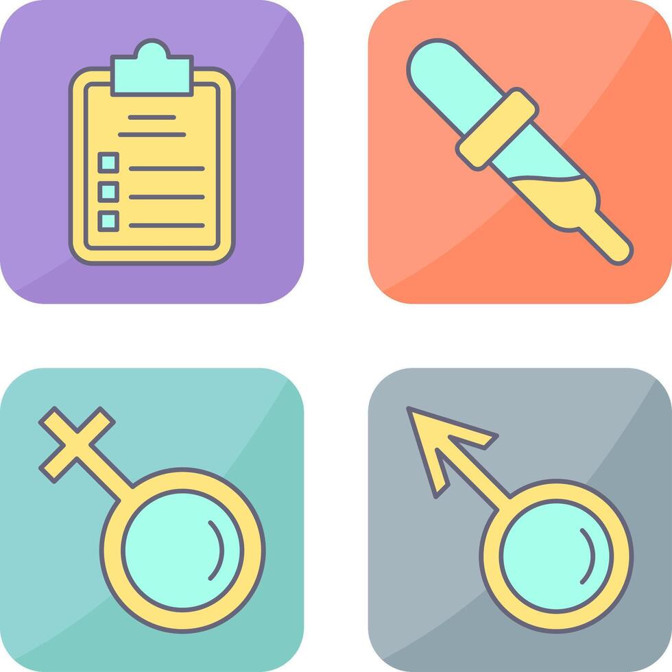 Diagnosis and Dropper Icon vector