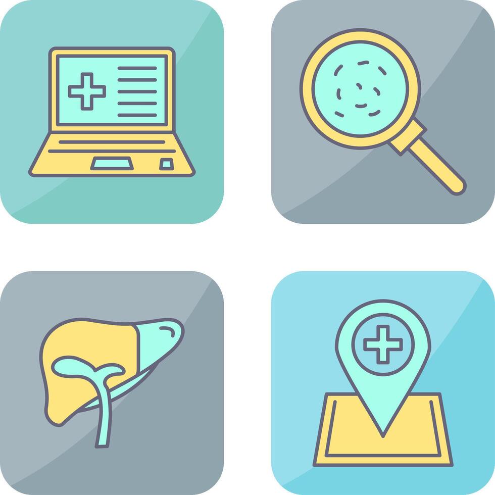 Laptop and Analytics Icon vector