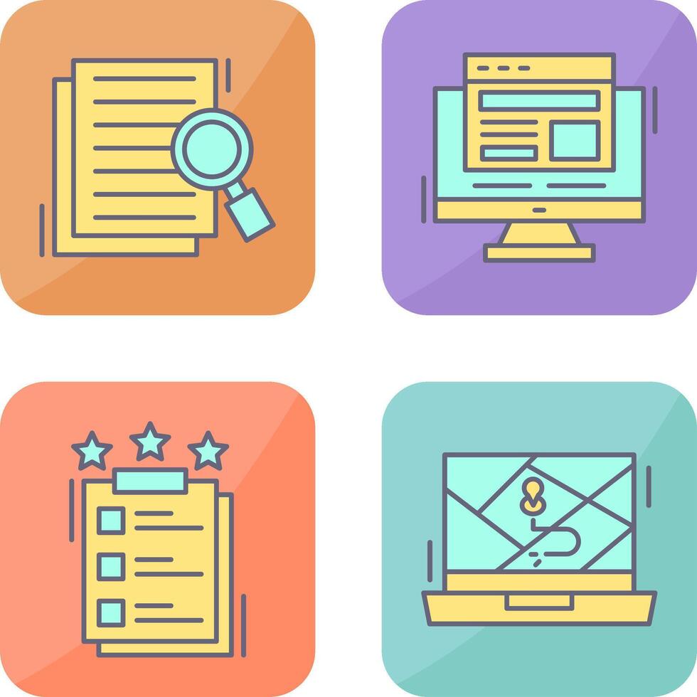 Details Looking and Adaptive Icon vector