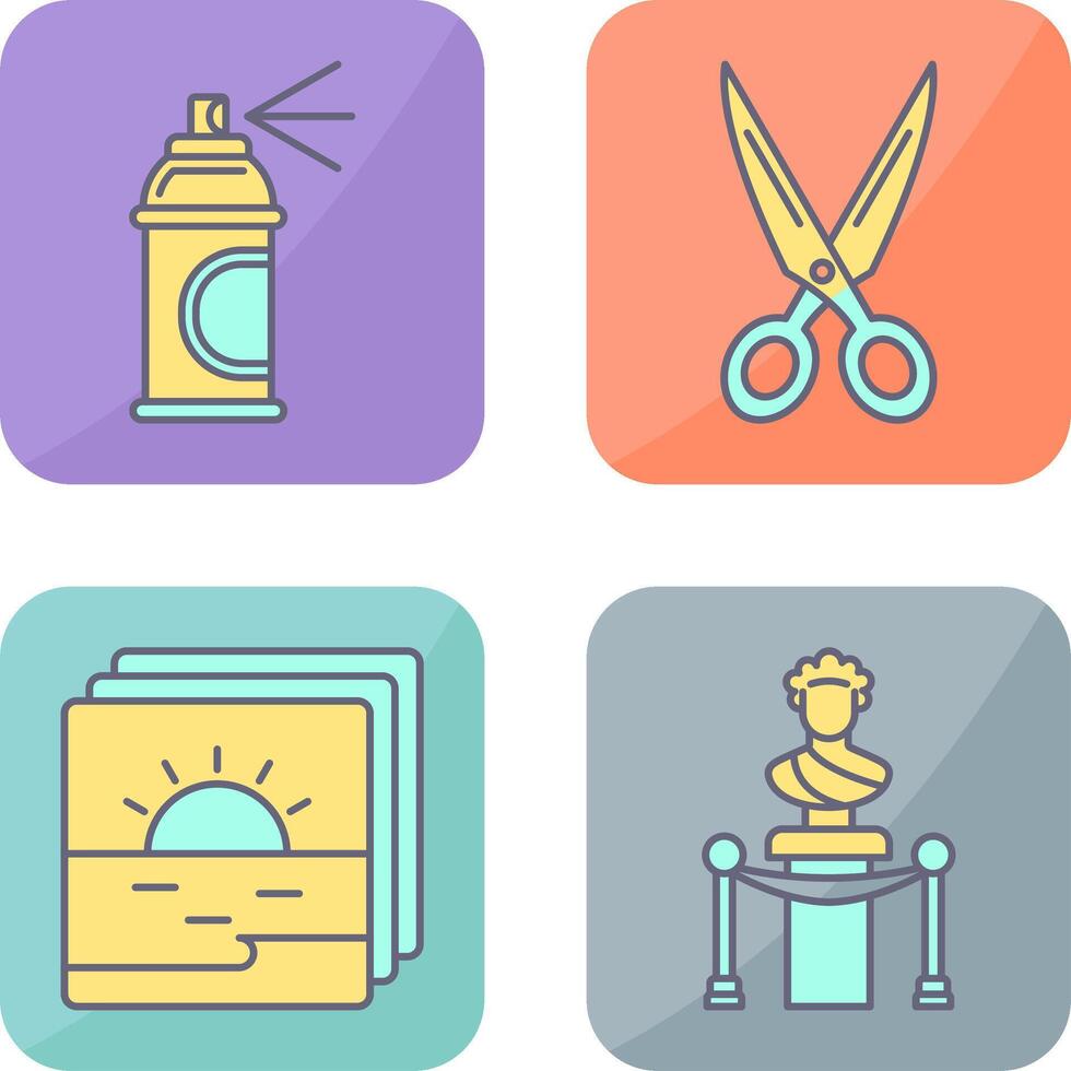 Spray and Scissors Icon vector