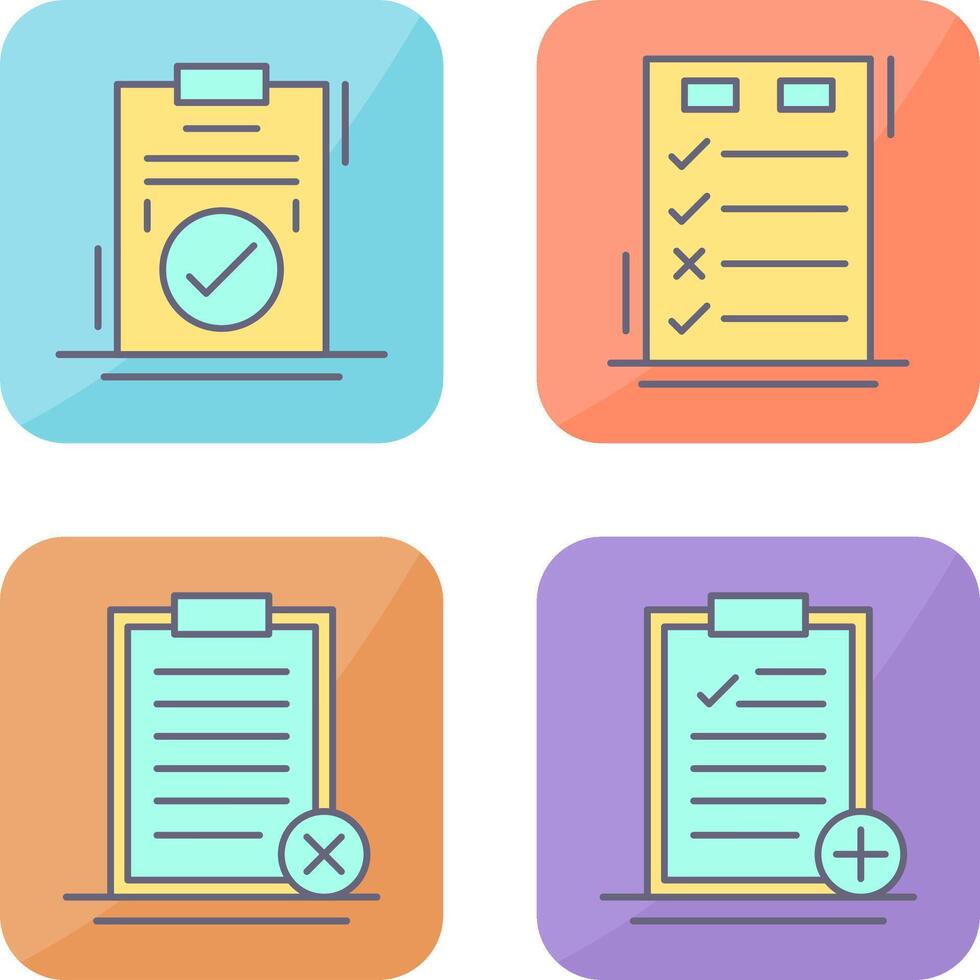 Today to Done Check List and Checkmark Icon vector