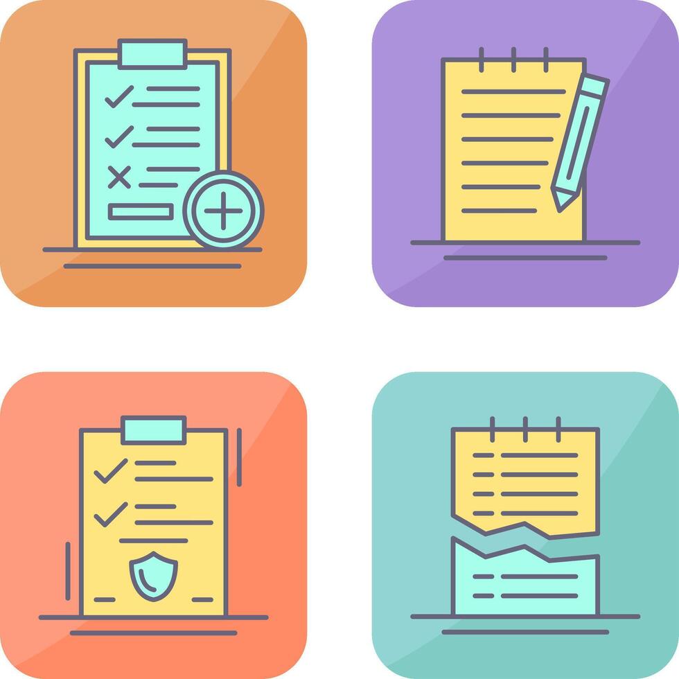 Medical Examination List and Check Up List Icon vector