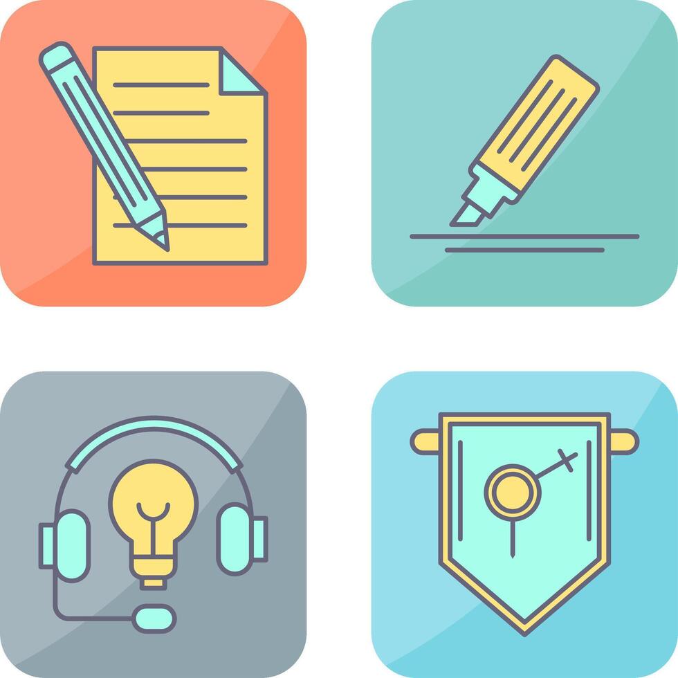 Pencil and MarkerSnack and Money Icon vector