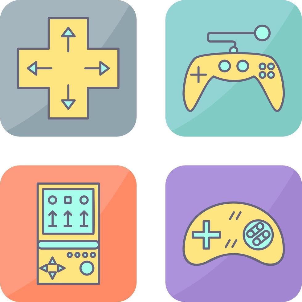 Direction Key and Gaming Control Icon vector