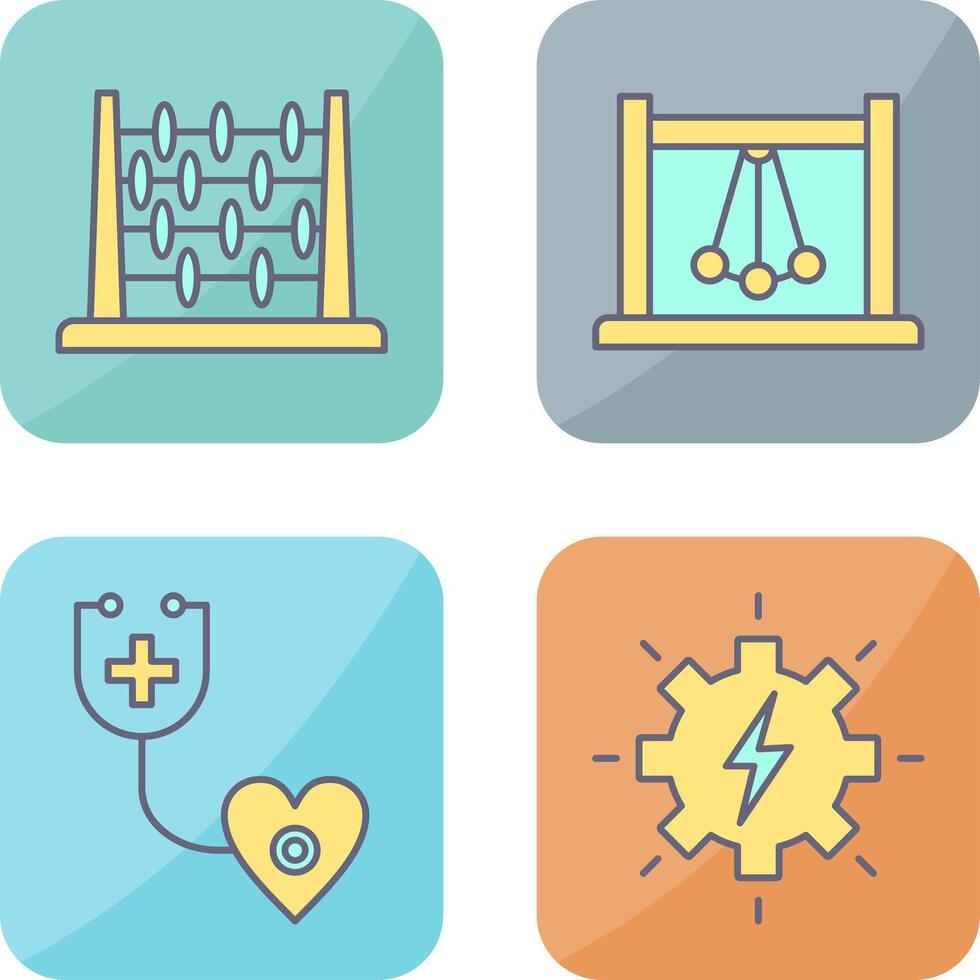 Abacus and Pendulum Icon vector