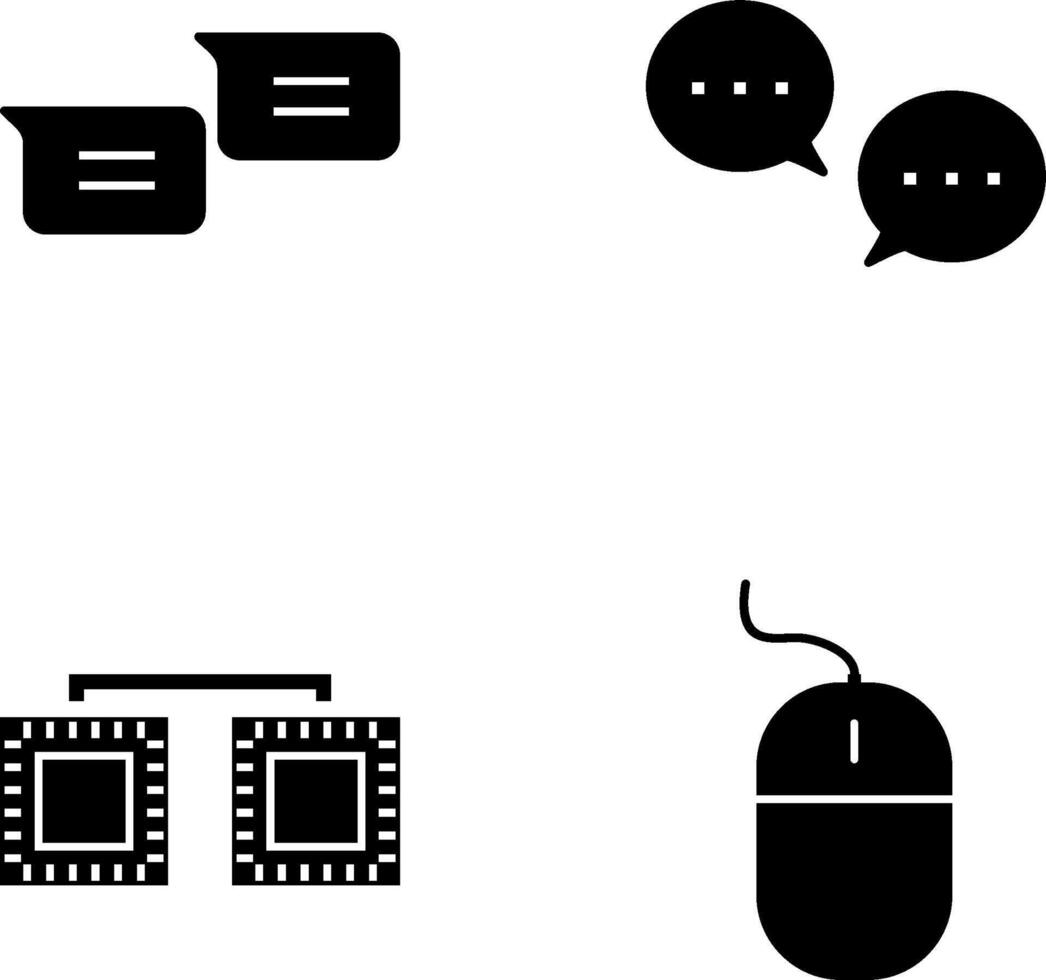 messages and conversation bubbles Icon vector