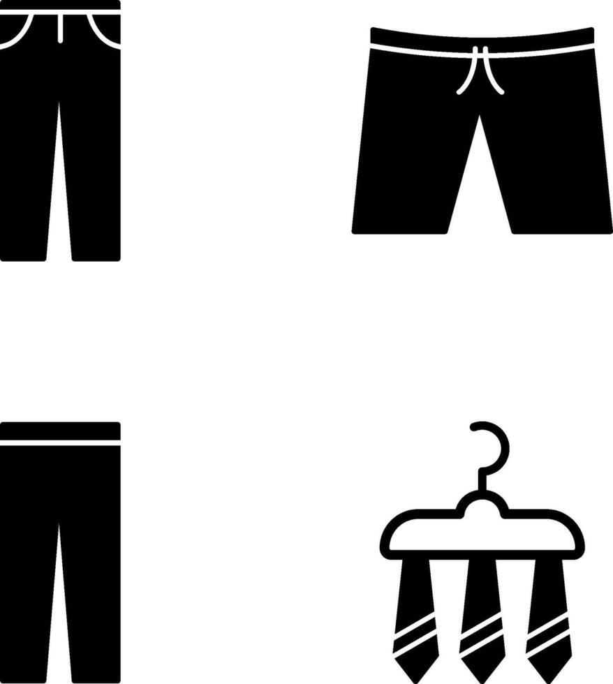 Pants and Shorts Icon vector