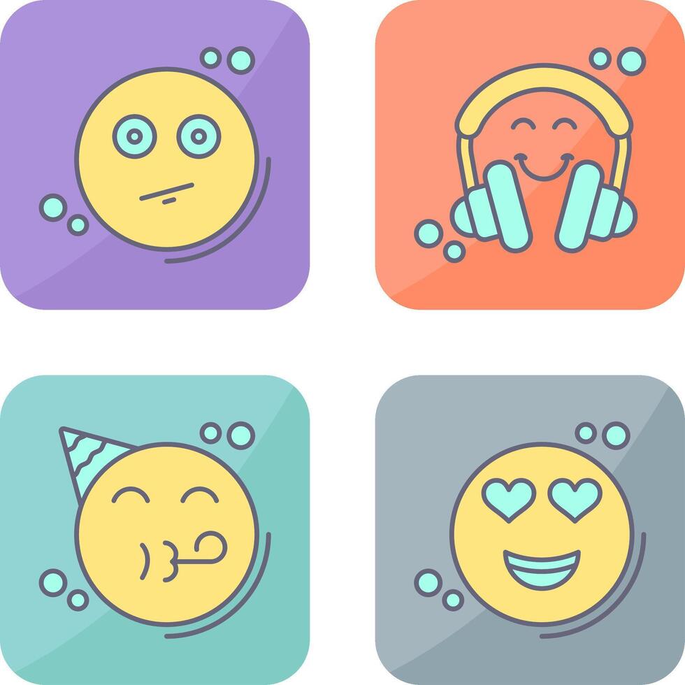 Neutral and Headphones Icon vector