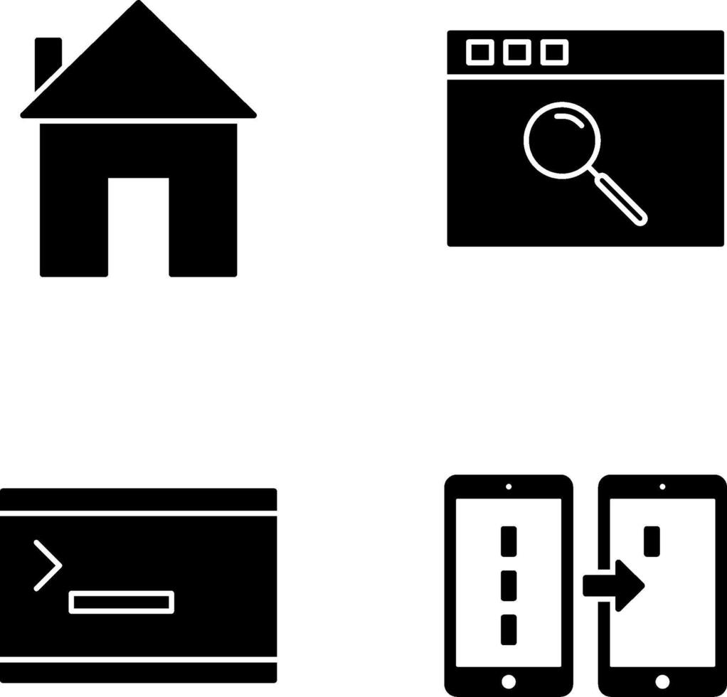homepage and browser Icon vector