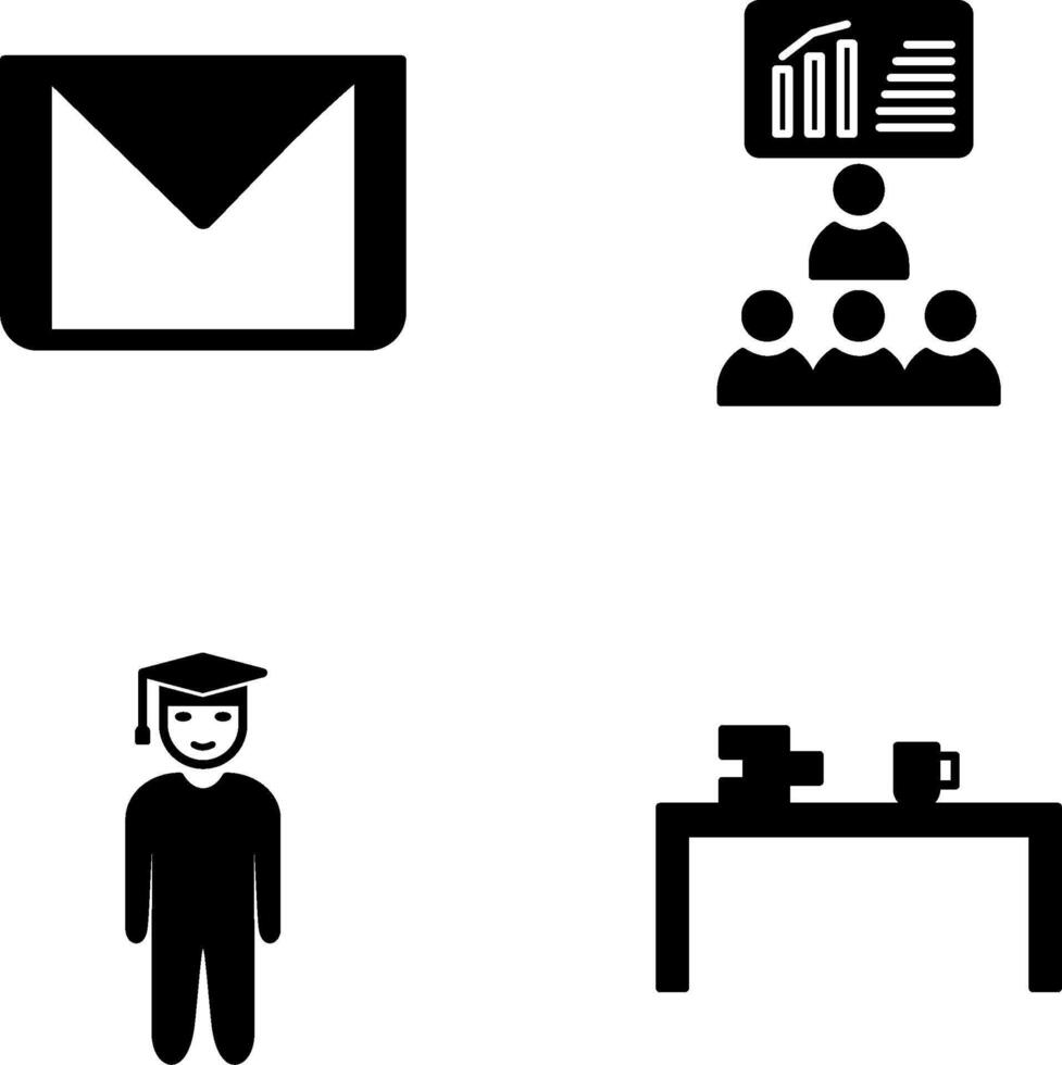 e mail and class Icon vector