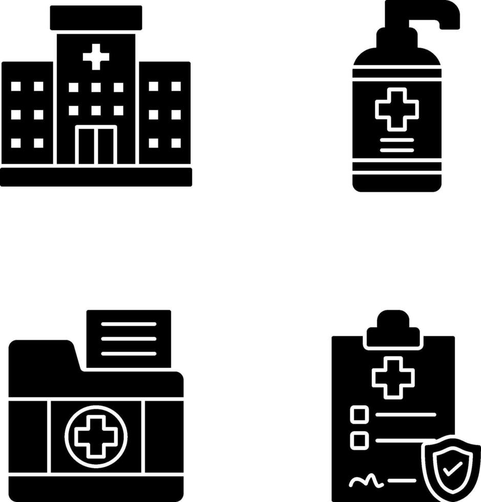 Hospital and coid Icon vector