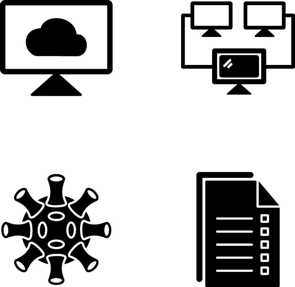 Cloud Systems and Connected Icon vector